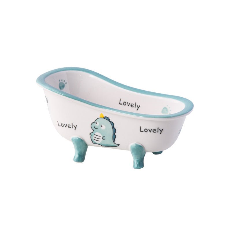 Mini Ceramic Bathtub Serving Dish – Vintage Clawfoot Design, Elegant Serving Bowl for Snacks and Sides 8