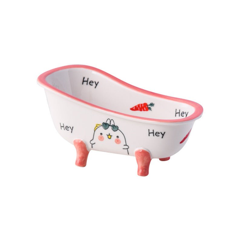 Mini Ceramic Bathtub Serving Dish – Vintage Clawfoot Design, Elegant Serving Bowl for Snacks and Sides 10