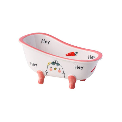 Mini Ceramic Bathtub Serving Dish – Vintage Clawfoot Design, Elegant Serving Bowl for Snacks and Sides 10