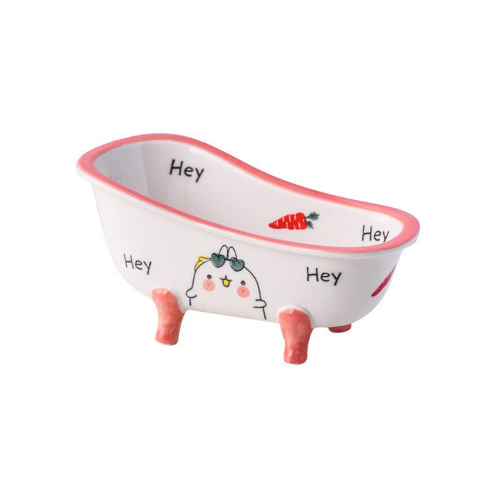 Mini Ceramic Bathtub Serving Dish – Vintage Clawfoot Design, Elegant Serving Bowl for Snacks and Sides 10
