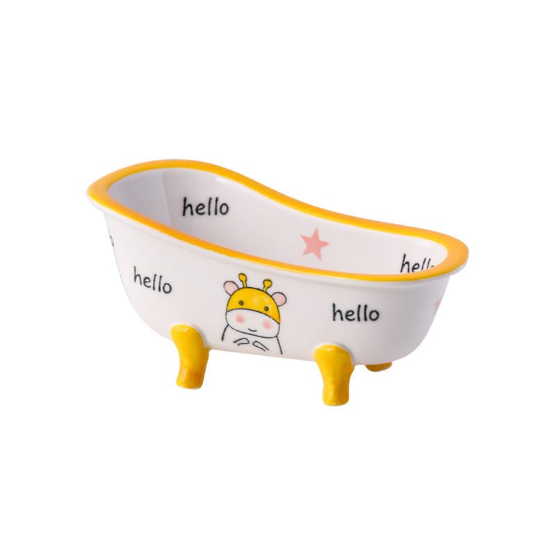 Mini Ceramic Bathtub Serving Dish – Vintage Clawfoot Design, Elegant Serving Bowl for Snacks and Sides 9