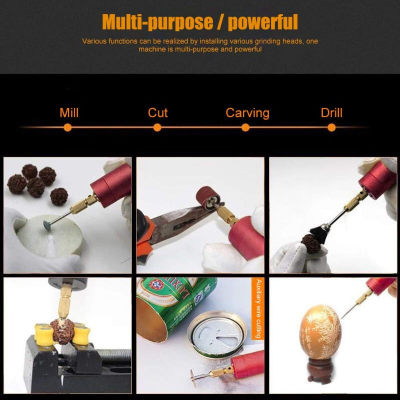 Mini Rotary Tool Pen Metal Body Product Image 05