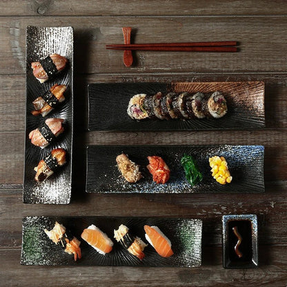 Minimalist Ceramic Sushi Plate – Elegant Design for Stylish Serving, 12 Long, Durable and Easy to Clean 5