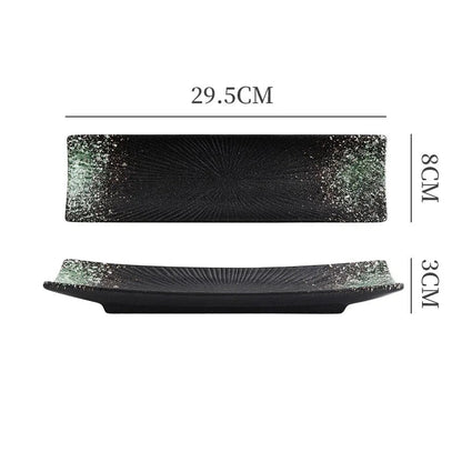 Minimalist Ceramic Sushi Plate – Elegant Design for Stylish Serving, 12 Long, Durable and Easy to Clean 11