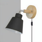 Minimalist Wooden Wall Light with Iron Accent for Modern Interiors 5