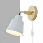 Minimalist Wooden Wall Light with Iron Accent for Modern Interiors 4