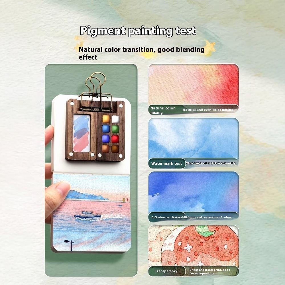Mira Travel Watercolor Set | Portable Mini Color Box with 12 Vibrant Paints 2