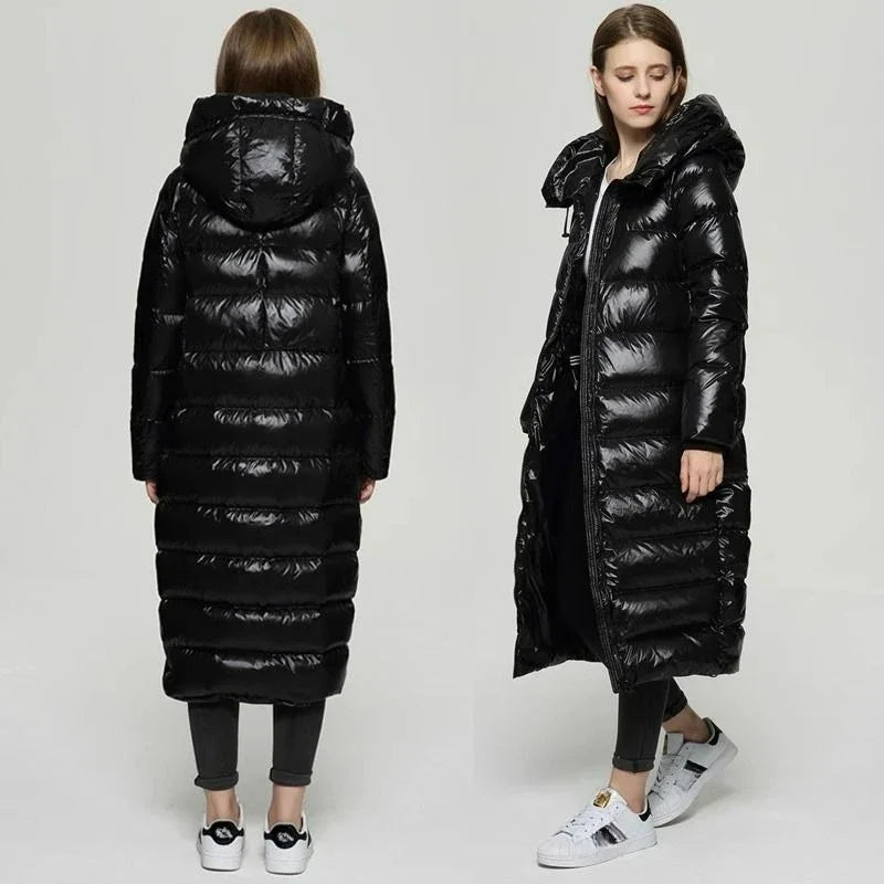 Mira Women's Down Jacket | Long Length, Stylish Design 4