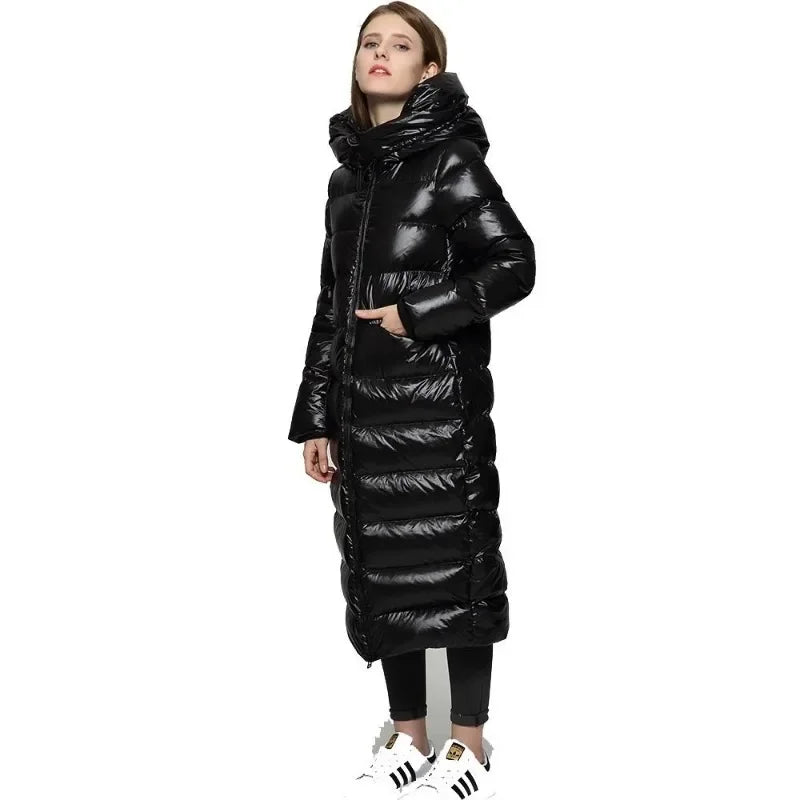 Mira Women's Down Jacket | Long Length, Stylish Design 3