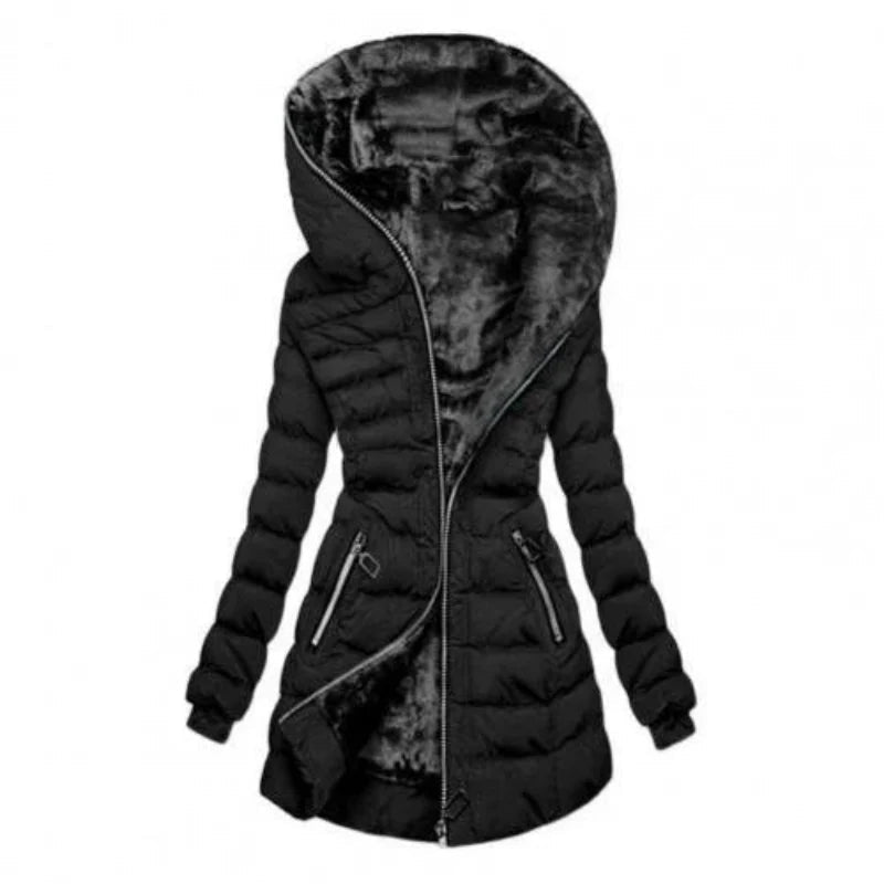 Mira Women's Hooded Jacket | Padded for Warmth 3