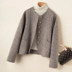 Cashmere Wool Coat™ — Wrap Yourself in Effortless Warmth and Timeless Elegance (Cream XS) - | Zavonix