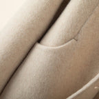 Cashmere Wool Coat™ — Wrap Yourself in Effortless Warmth and Timeless Elegance (Cream XS) - | Zavonix