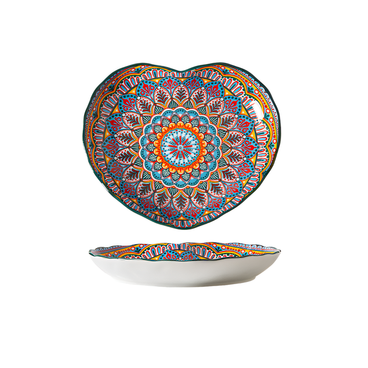 Mirelle Deep Plates with Floral Design – 9.1 Ceramic Plates for Stylish Dining 7