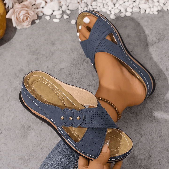 Mireva Cross-Strap Slide Sandals product image 4