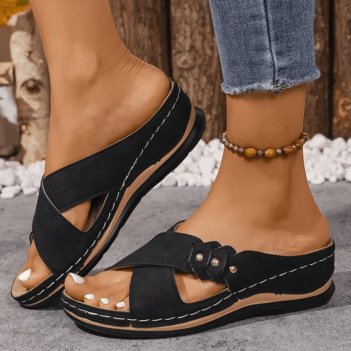 Mireva Cross-Strap Slide Sandals product image 12
