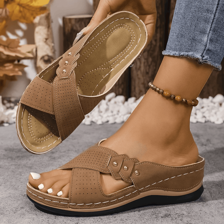 Mireva Cross-Strap Slide Sandals product image 13