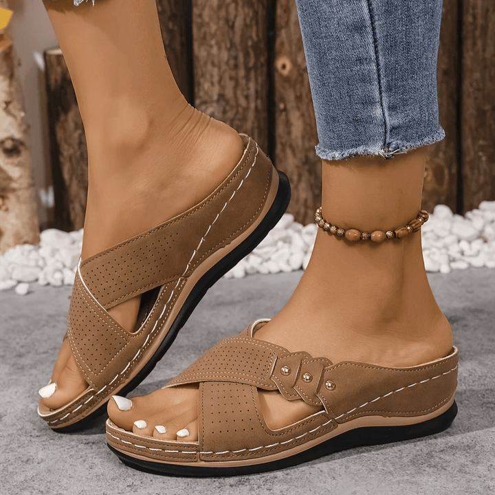Mireva Cross-Strap Slide Sandals product image 15