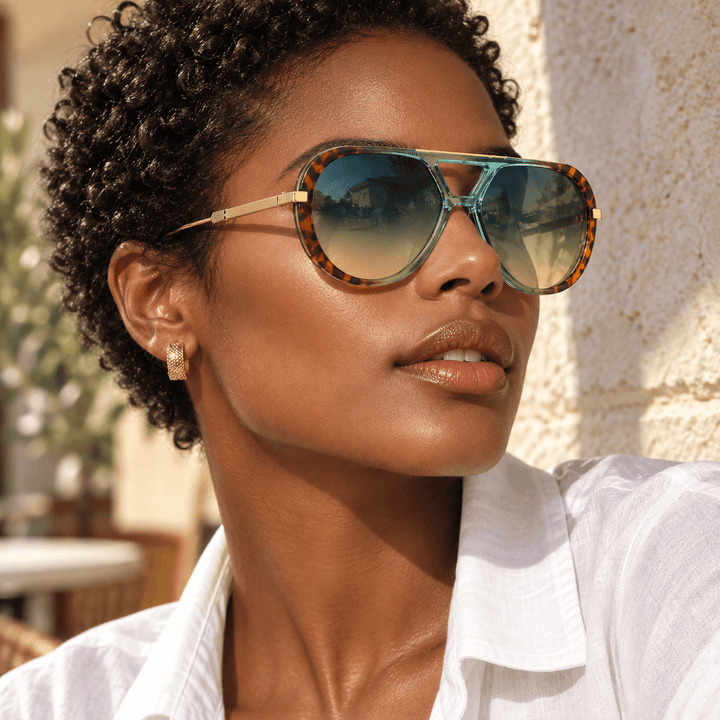 Mireya Aviator Sunglasses Green image 2