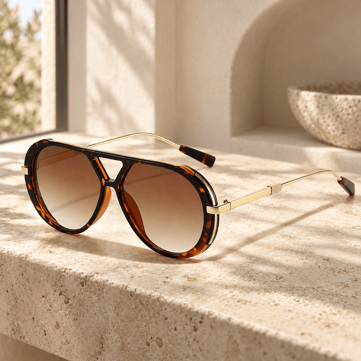 Mireya Aviator Sunglasses Brown image 3