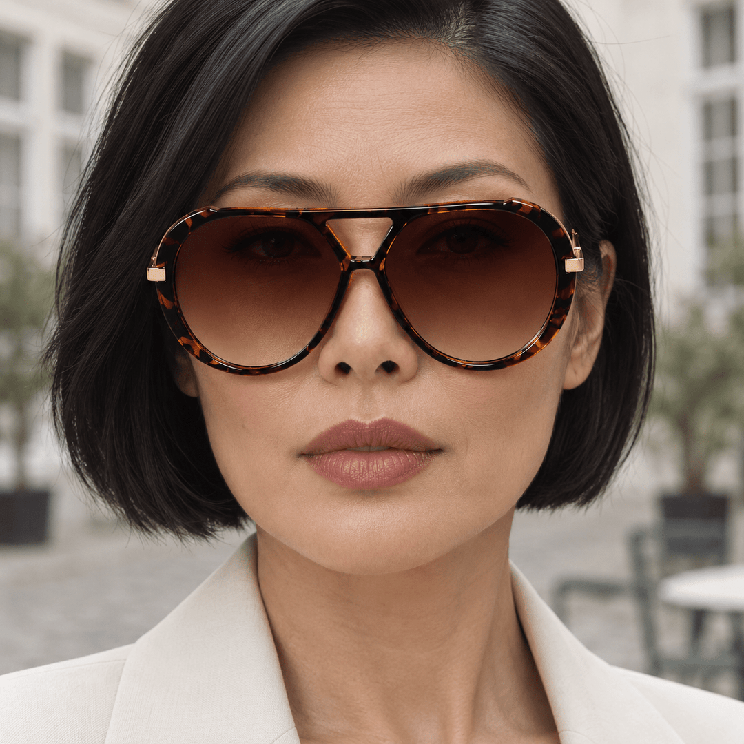Mireya Aviator Sunglasses Brown image 4