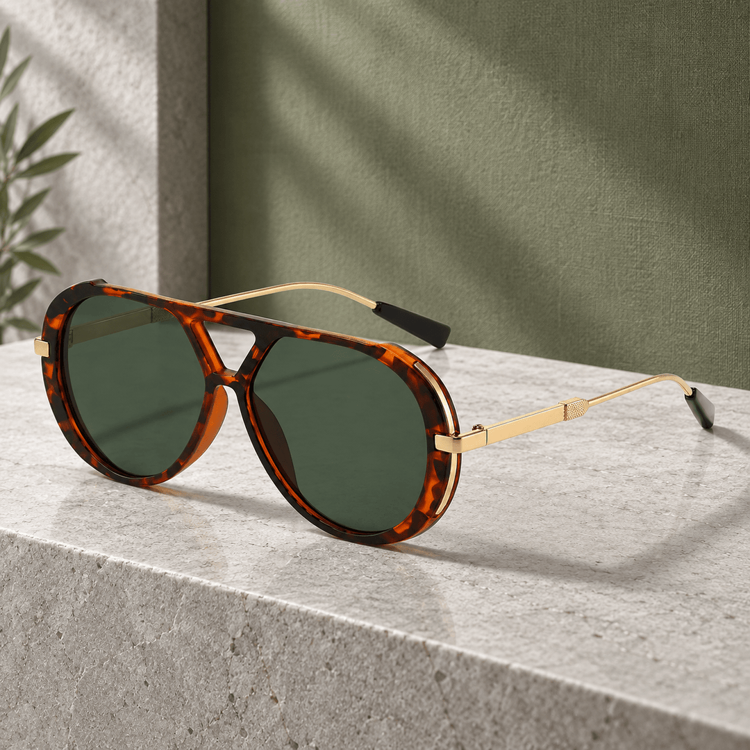 Mireya Aviator Sunglasses Dark Green image 6