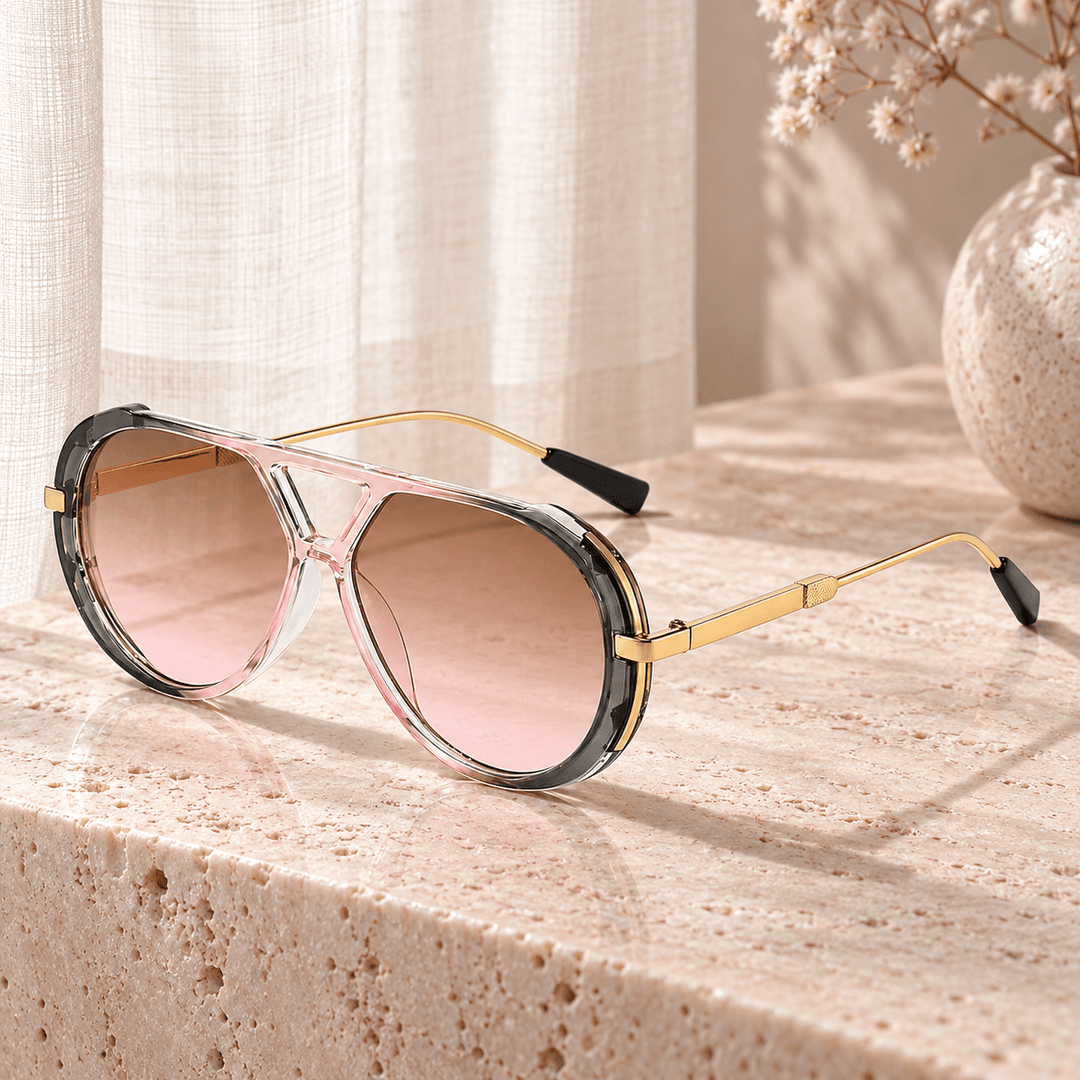 Mireya Aviator Sunglasses Pink image 7