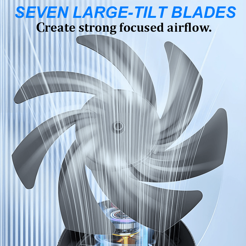Modeflow Mini Desk Fan Digital Display Product Image 04