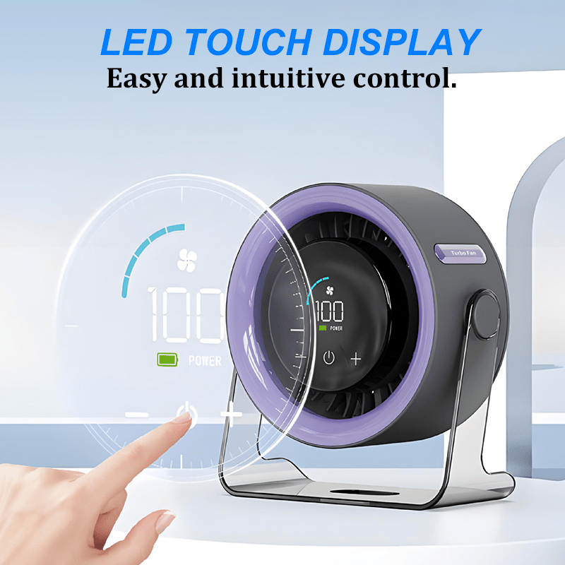 Modeflow Mini Desk Fan Digital Display Product Image 05