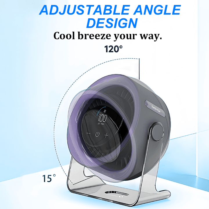 Modeflow Mini Desk Fan Digital Display Product Image 06