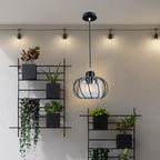 Modern Black Glass Globe Pendant Light Fixture for Elegant Interiors 4