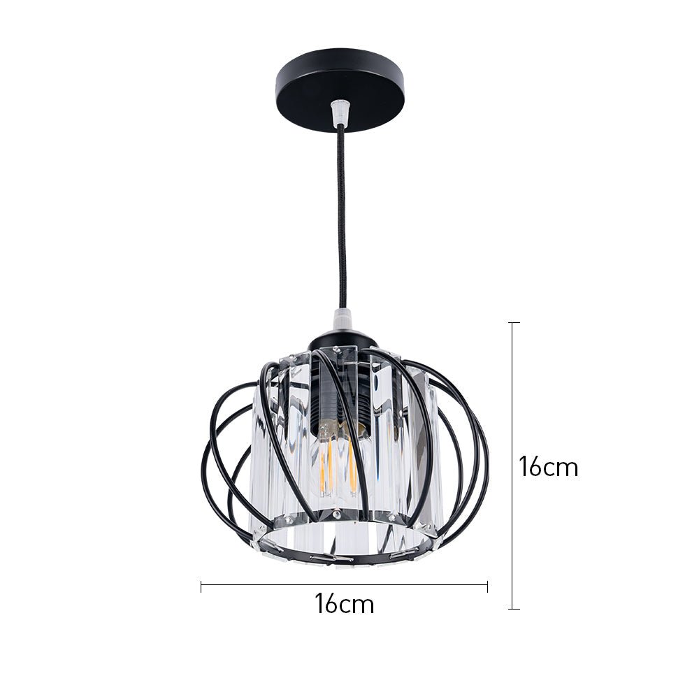 Modern Black Glass Globe Pendant Light Fixture for Elegant Interiors 7