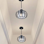 Modern Black Glass Globe Pendant Light Fixture for Elegant Interiors 1