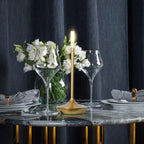 Modern Cordless Lamp with Touch Dimming – Rechargeable Battery Operated Candlestick Light in Brushed Aluminum Design 8