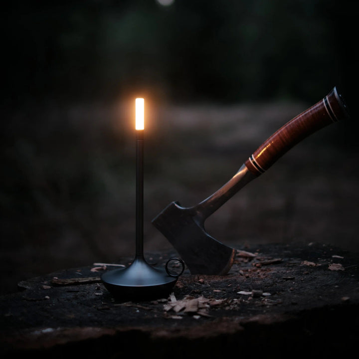 Modern Cordless Lamp with Touch Dimming – Rechargeable Battery Operated Candlestick Light in Brushed Aluminum Design 5