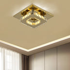 Modern Crystal LED Flush Mount Ceiling Light Fixture – Elegant Design for Living Room, Bedroom, Hallway, 12W, 960 Lumens 10