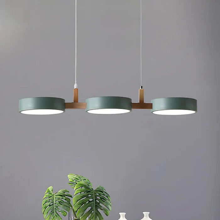 Modern Flush Mount Ceiling Light Fixture, Nordic Design with Metal and Wood, 3 Integrated LED Lights for Kitchens and Living Spaces 10