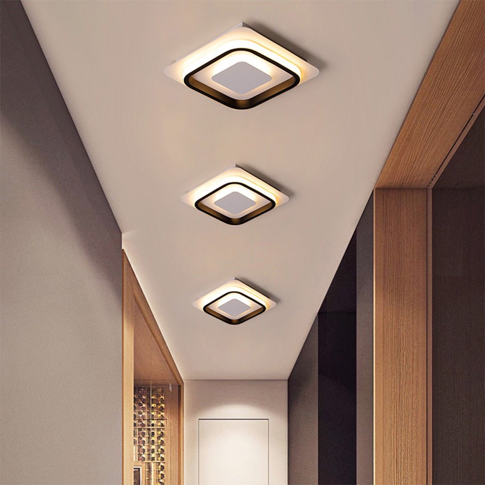 Modern Geometric LED Ceiling Light – Flush Mount Design for Home Illumination 2