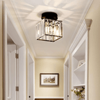 Modern Glass Flush Ceiling Light for Hallways and Living Rooms – Elegant Illumination 2