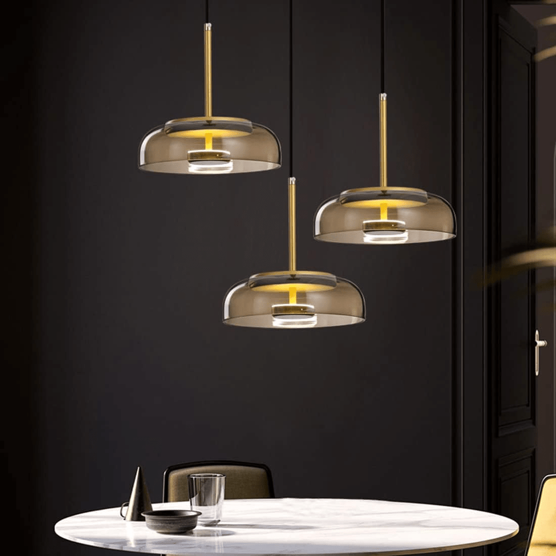 Modern Glass Pendant Light for Kitchen Island – Adjustable Height LED-Compatible Ceiling Pendant Lighting 7
