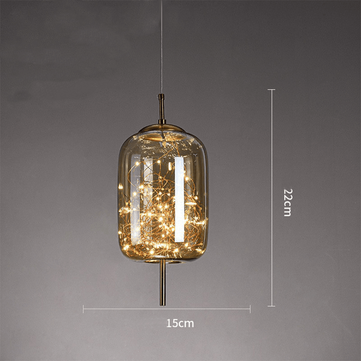 Modern Glass Pendant Light for Kitchen Island with Adjustable Height and Energy-Efficient LED Bulb – Elegant Hanging Light Fixture 4
