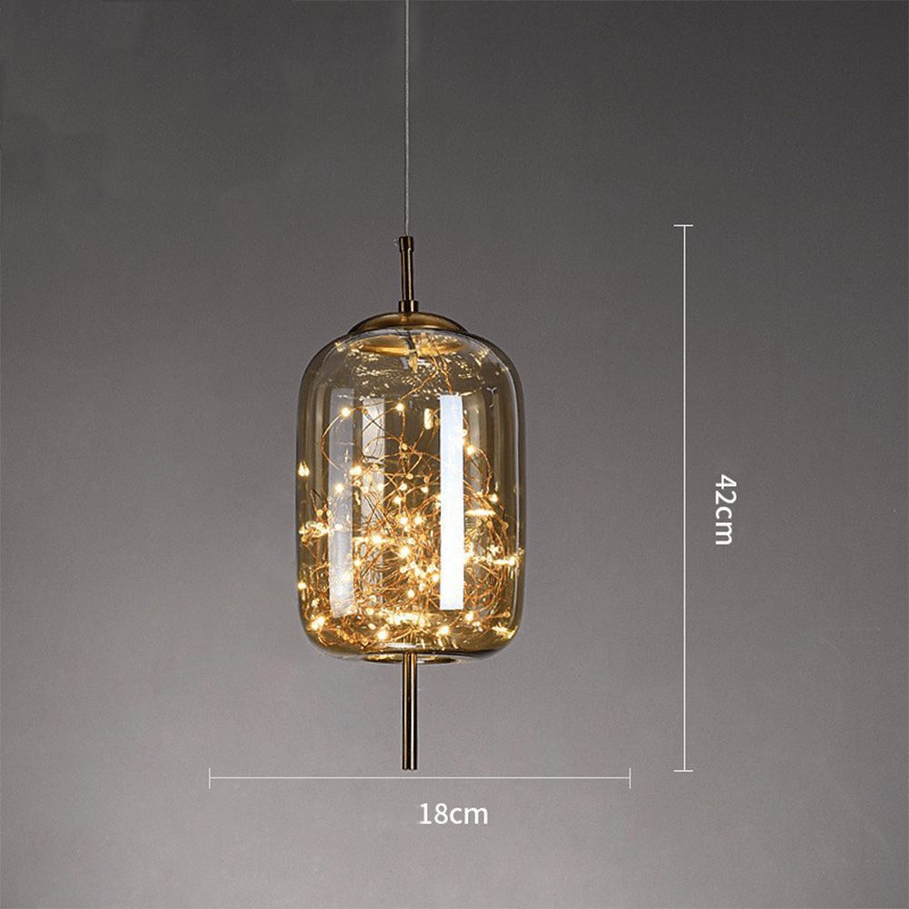 Modern Glass Pendant Light for Kitchen Island with Adjustable Height and Energy-Efficient LED Bulb – Elegant Hanging Light Fixture 3