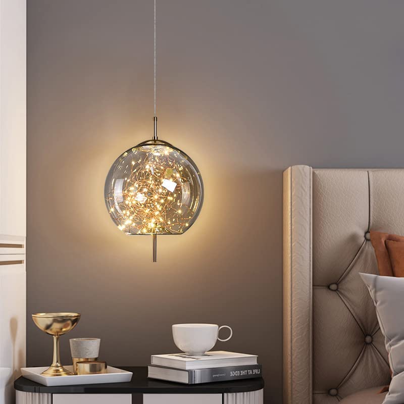 Modern Glass Pendant Light for Kitchen Island with Adjustable Height and Energy-Efficient LED Bulb – Elegant Hanging Light Fixture 5