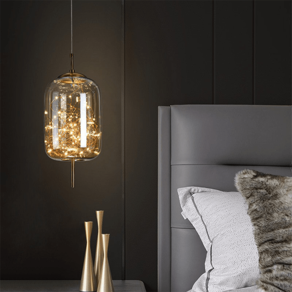 Modern Glass Pendant Light for Kitchen Island with Adjustable Height and Energy-Efficient LED Bulb – Elegant Hanging Light Fixture 1