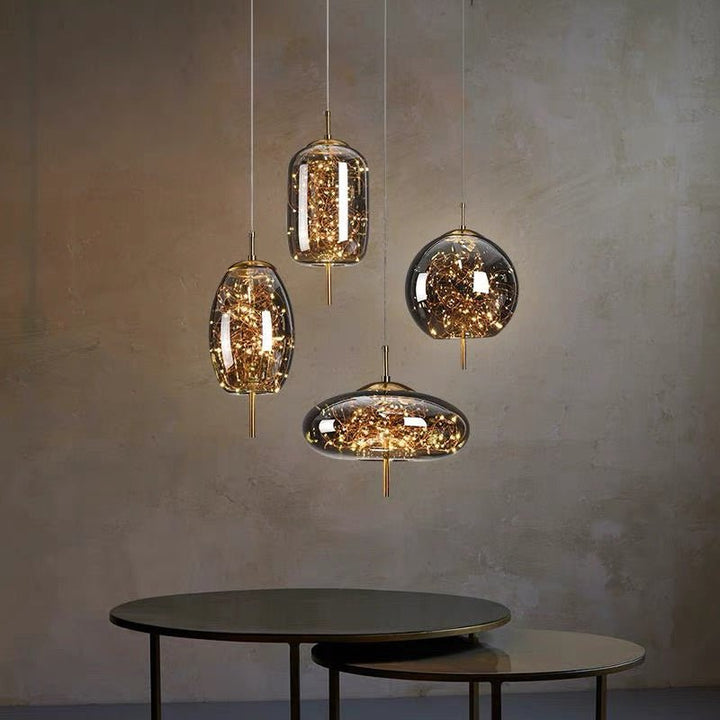 Modern Glass Pendant Light for Kitchen Island with Adjustable Height and Energy-Efficient LED Bulb – Elegant Hanging Light Fixture 13