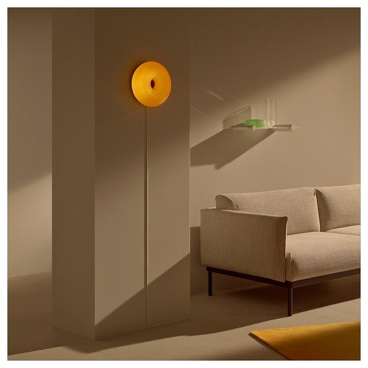 Modern Glass Wall Sconce Lamp with Dimmable LED – Unique Donut Design 6