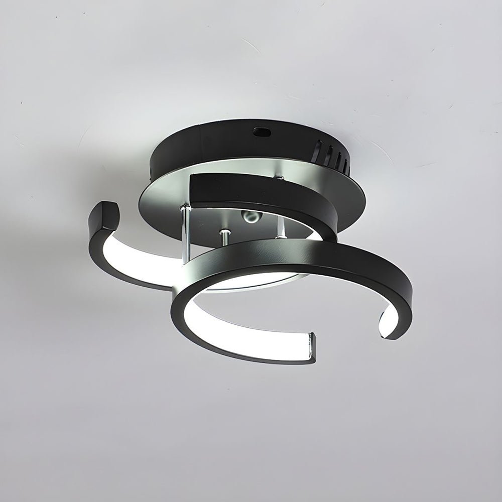 Modern LED Ceiling Light with Black Metal Frame – Energy-Efficient Flush Mount Fixture 16