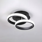 Modern LED Ceiling Light with Black Metal Frame – Energy-Efficient Flush Mount Fixture 12