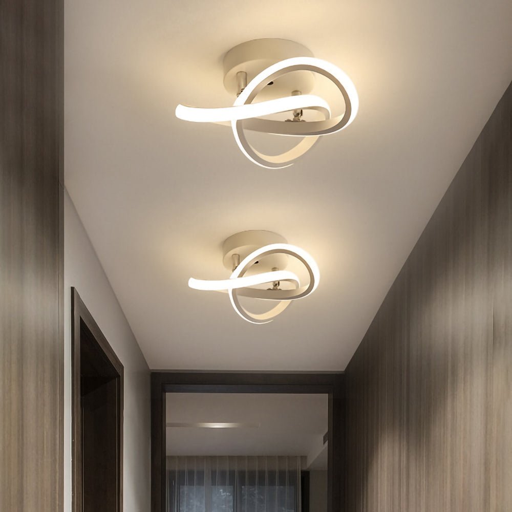 Modern LED Ceiling Light with Black Metal Frame – Energy-Efficient Flush Mount Fixture 13