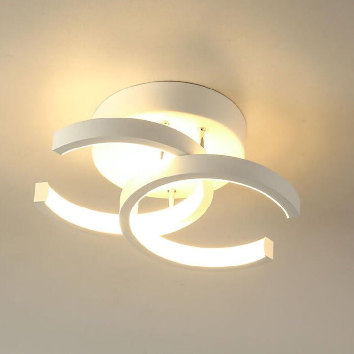 Modern LED Ceiling Light with Black Metal Frame – Energy-Efficient Flush Mount Fixture 15