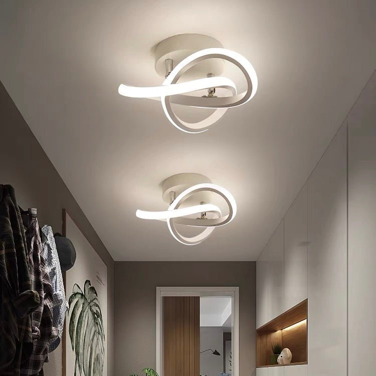 Modern LED Ceiling Light with Black Metal Frame – Energy-Efficient Flush Mount Fixture 9